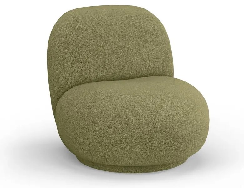 Zöld buklé fotel Chuck – Micadoni Home