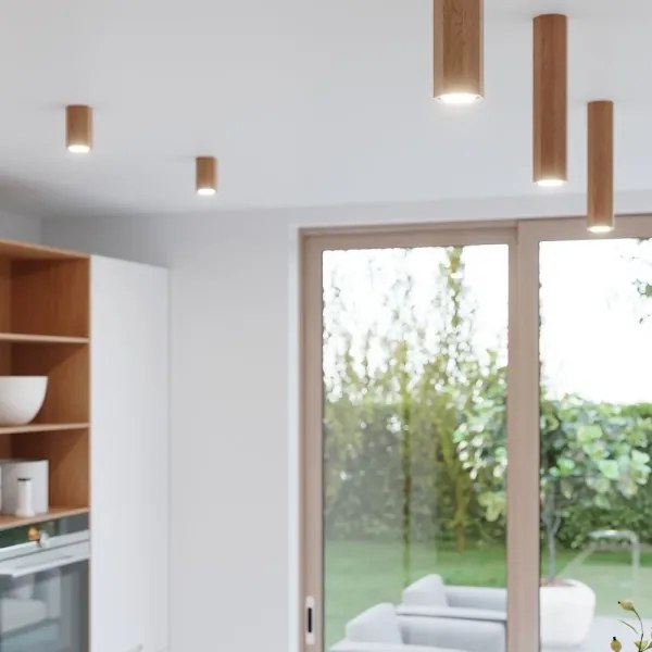 Sollux SL.1033 - Spotlámpa ZEKE 1xGU10/40W/230V 10 cm tölgy