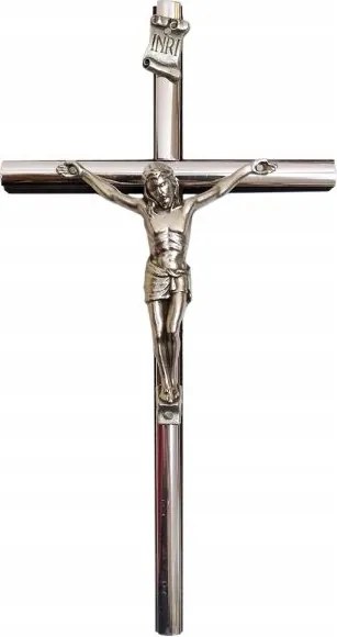 Fa akasztós kereszt h21cm Wenge Keskeny betéttel