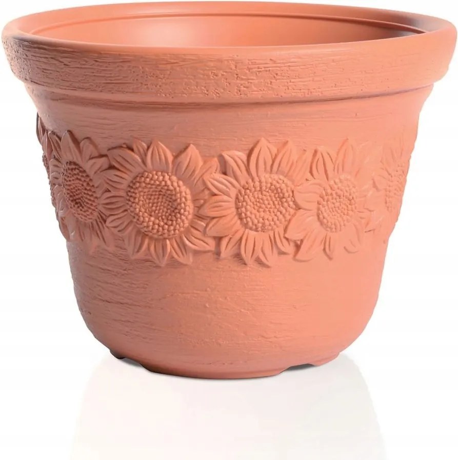 Sunny Flower virágcserép narancssárga 66704-2021