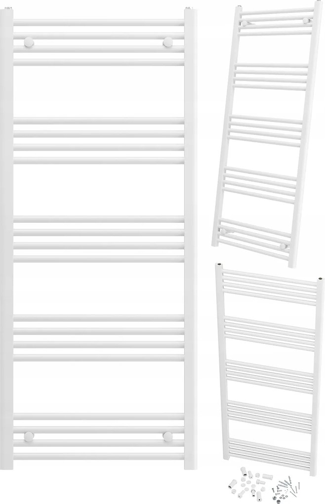 Fürdőszobai Radiátor Fehér Létra 60x140 cm Modern Radiátor Breno