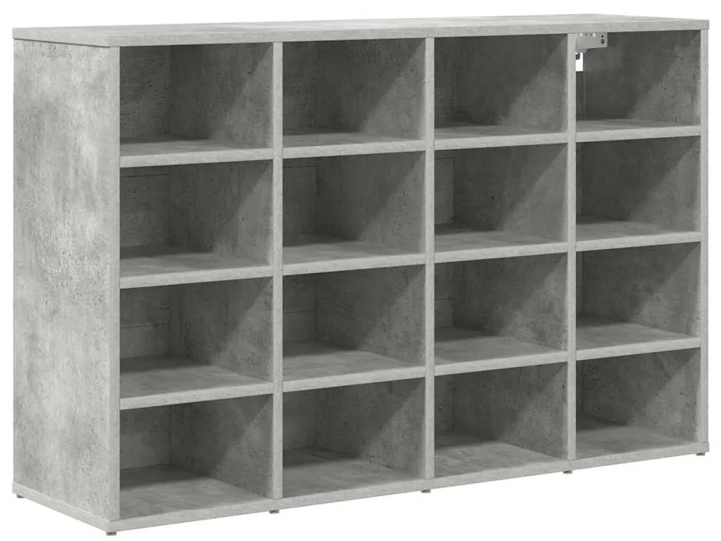 Cipősszekrény polcokkal Beton szürke 103 x 30 x 67 cm Faanyag