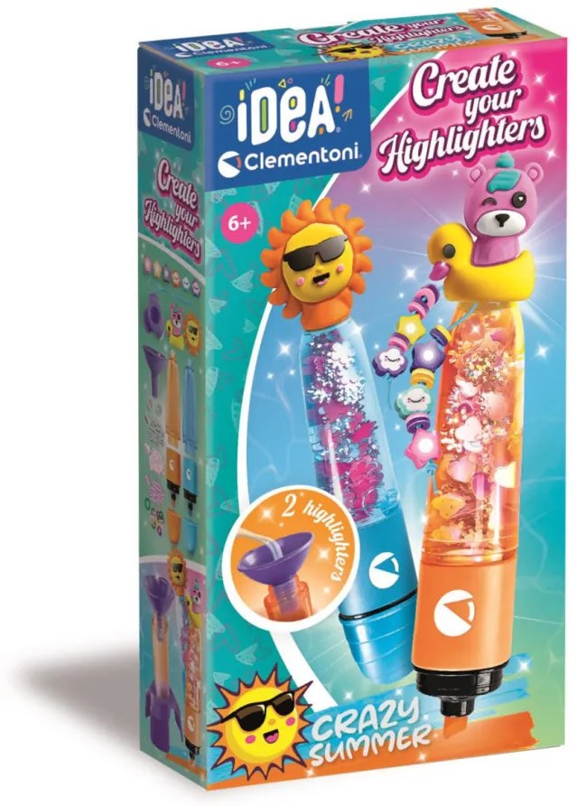 Színes Crazy Summer szövegkiemelő készítő készlet Clementoni