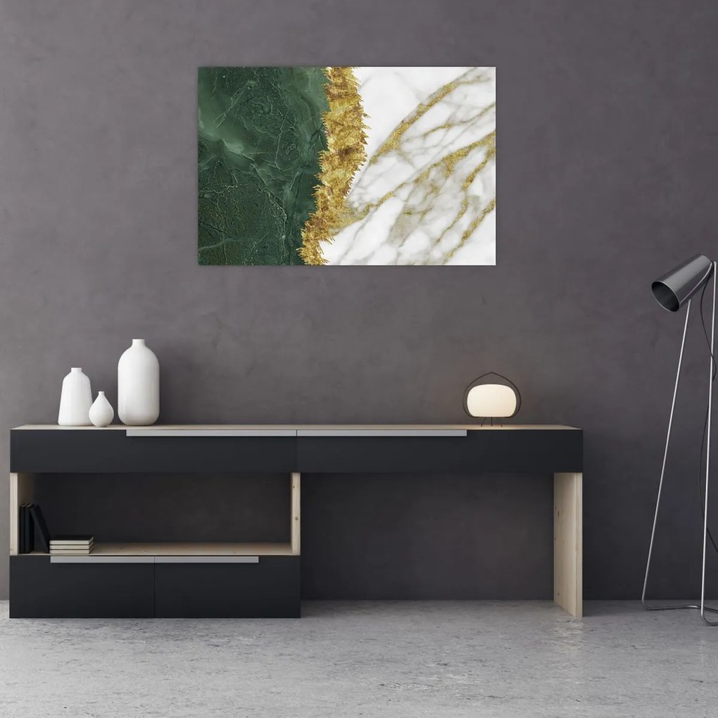 Kép - Zöld márvány N⁰1 (90x60 cm)