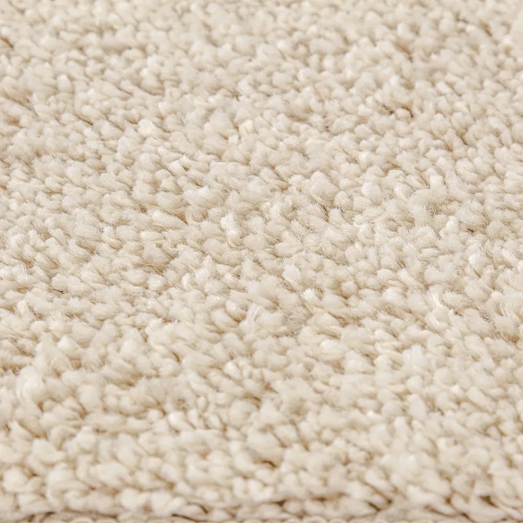 Puhaszőnyeg Magas Pile Krém 160x160 cm PP