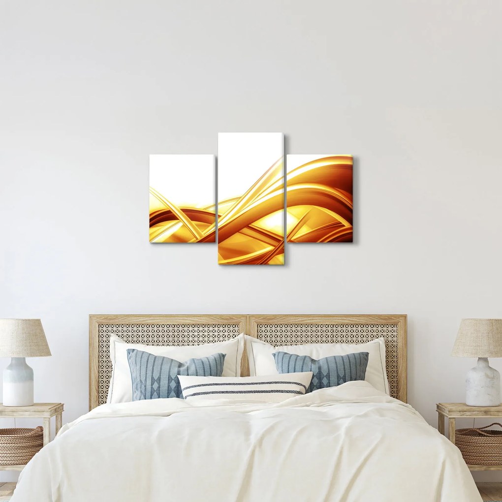 Kép - Sárga absztrakció (90x60 cm)