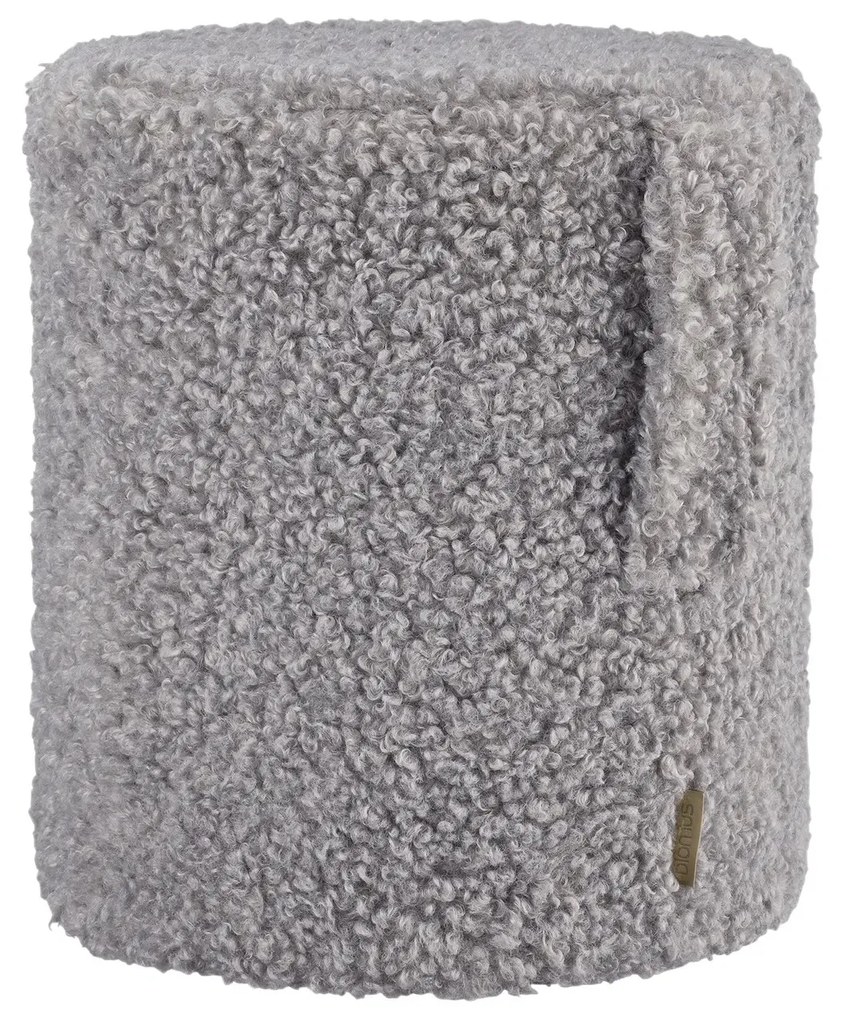 Puff, TEDDY kollekció | Ma 40 cm, Ø 35 cm - Cápabőr - Blomus
