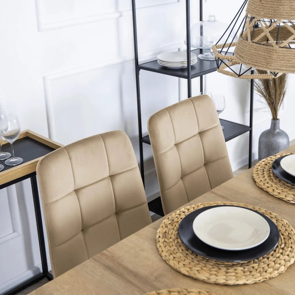 Bővíthető Étkezőasztal Riviera Tölgy Színben. SKUBI 120-160 cm