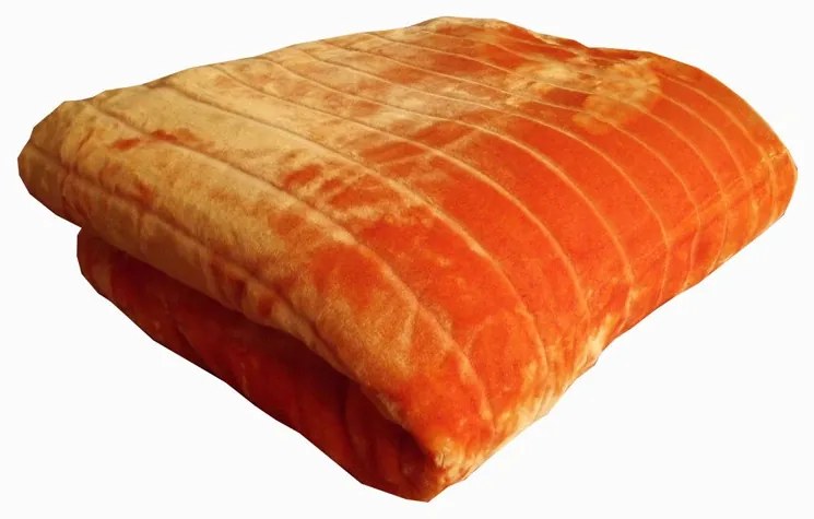 Narancsos narancs ágytakaró extra vastag pléd