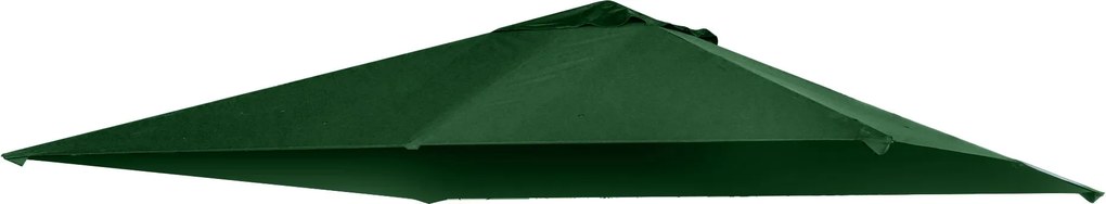 Outsunny Pavilon Napellenző Kert Pavilonhoz kb. 3 x 3 m, vízálló, cserélhető napellenző, pavilon takaró, napvédelem, 8 vízelvezető nyílás, Poliészter,