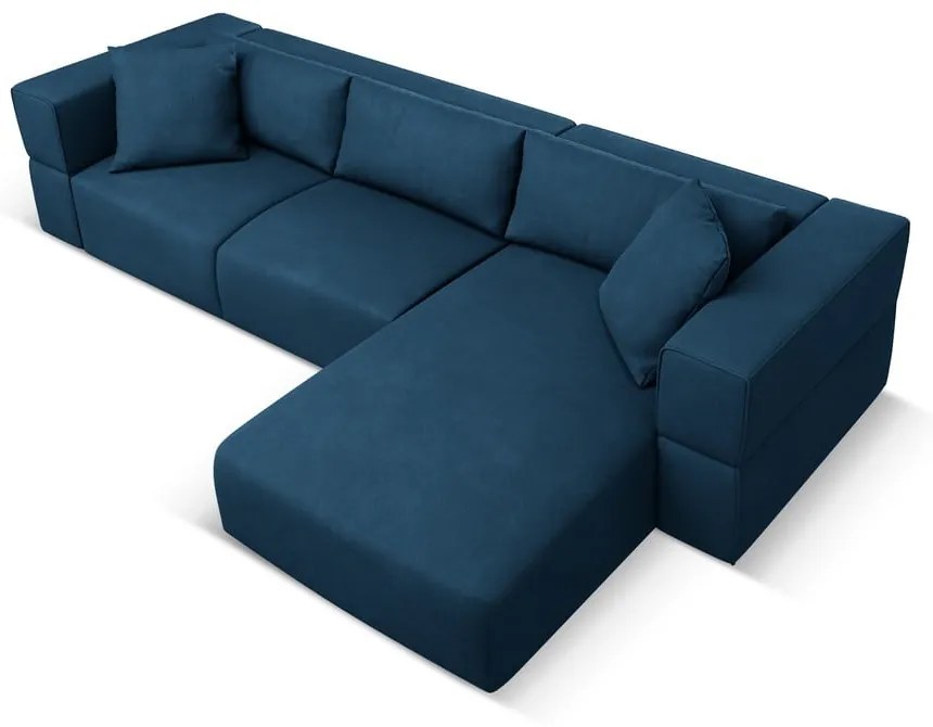 Kék sarokkanapé (jobb oldali) Esther – Milo Casa