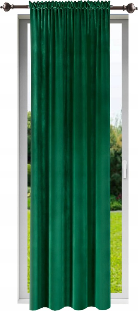 Sima, matt függöny 140x220 Velúr kész függöny, velúr, ráncolóval