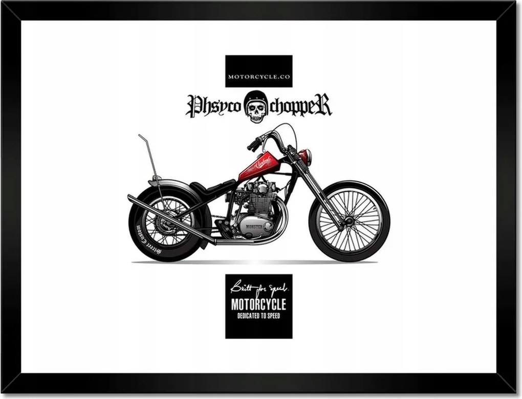 Poszterek keretben 40x30 Motorkerékpár Antik Vintage