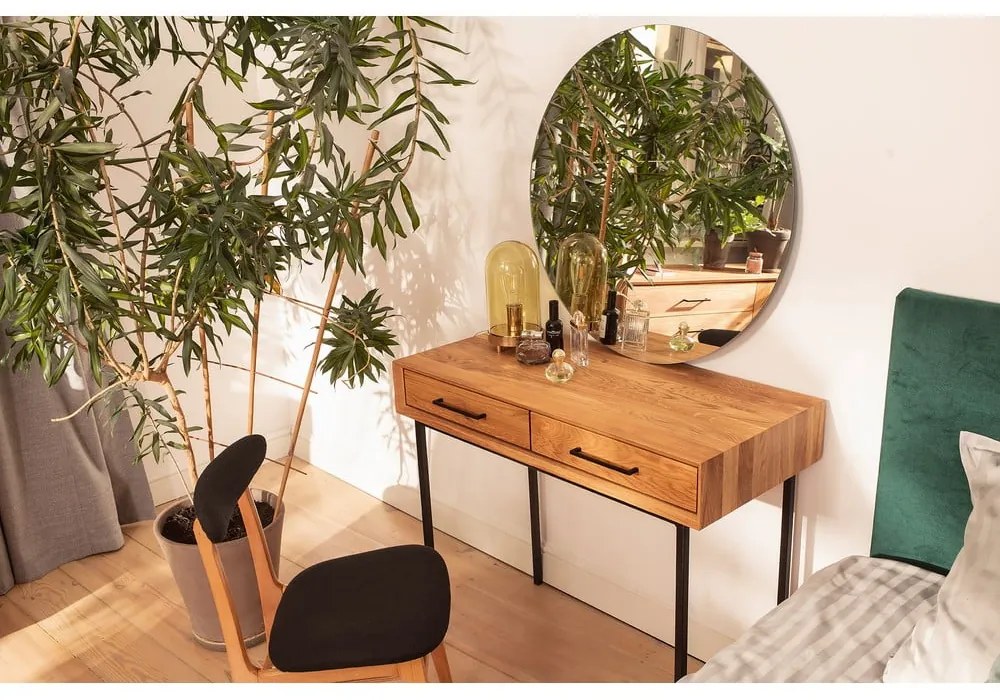 Tölgyfa fésülködőasztal 97x45 cm Abies – The Beds