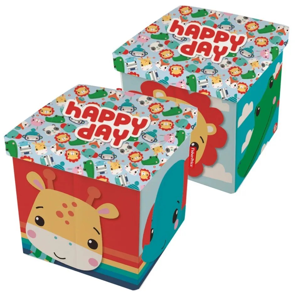 Fisher Price játéktároló 30×30×30 cm