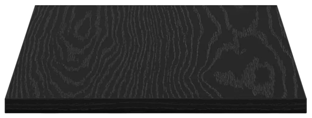Polcos könyvespolc 4 pcs Fekete 40 x 30 x 1.5 cm Faanyag