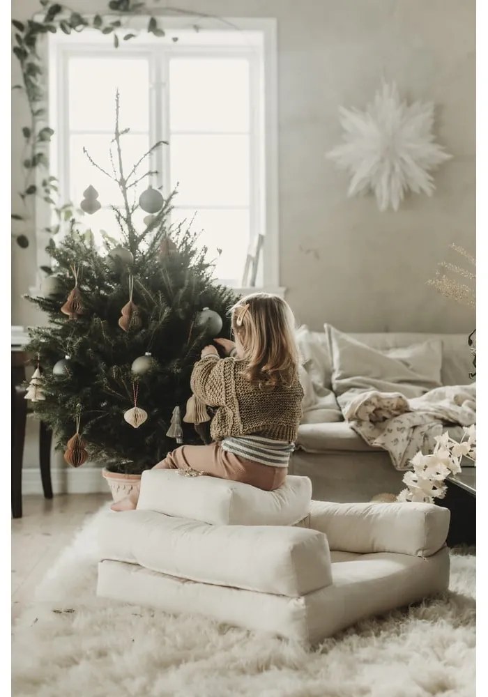 Mini Cube Dark Grey kinyitható gyerekfotel lábtartóval - Karup Design