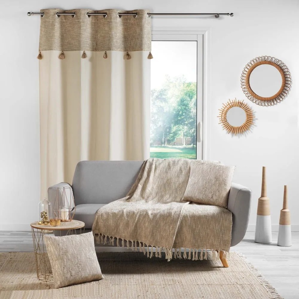 Bézs függöny 140x240 cm New Sultan – douceur d'intérieur