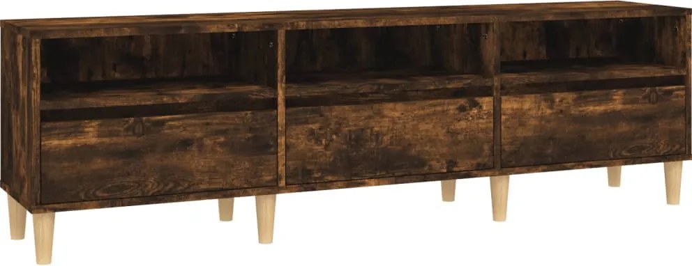 vidaXL füstös tölgy színű szerelt fa TV-szekrény 150 x 30 x 44,5 cm
