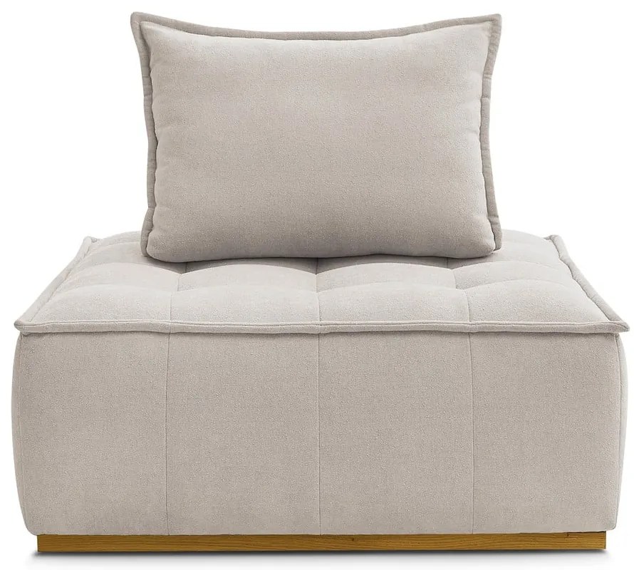 Bézs zsenília fotel Elisa – Bobochic Paris