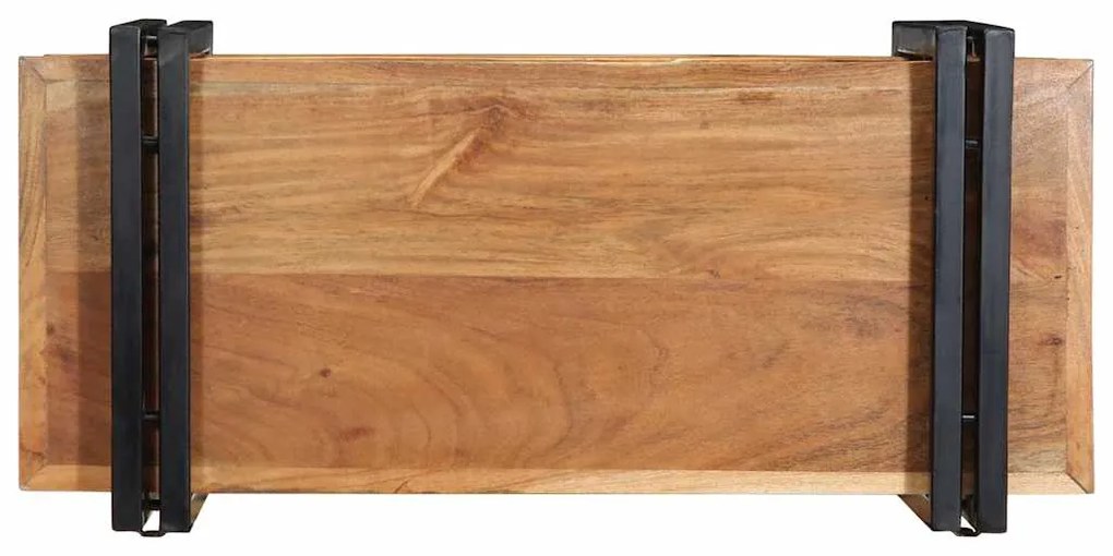 fali polc 70x33x35 cm tömör fa akácfa