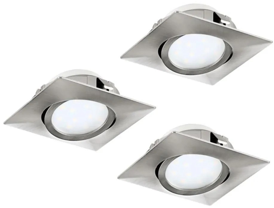 Eglo 78758 - KÉSZLET 3x LED Beépíthető lámpa PINEDA LED/6W/230V