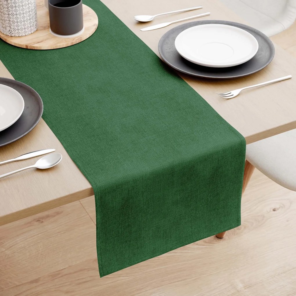 Goldea malaga asztali futó - sötétzöld 35x140 cm