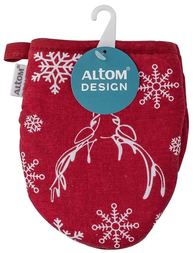 Altom Konyhai kesztyű Winter Dreams piros, 13 x 16cm