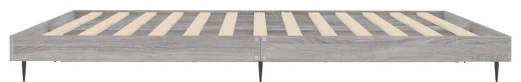 sonoma tölgyszínű szerelt fa ágykeret 200 x 200 cm