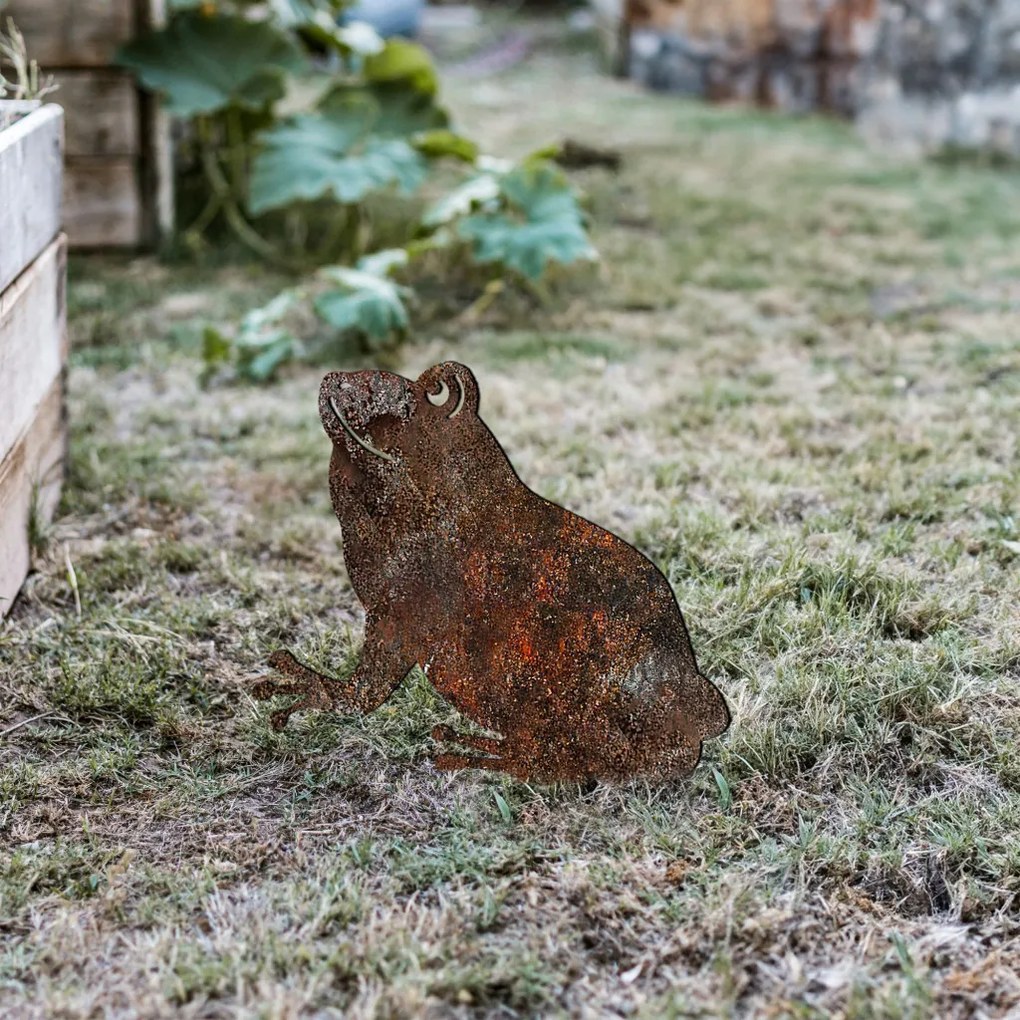 Frog fém kerti dísztárgy, 34×22 cm – TR565TNL1296
