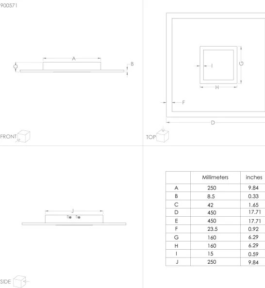 Eglo 900571 -LED RGBW dimmelhető mennyezeti lámpatest BORDONARA LED/21,5W/230V + távirányító