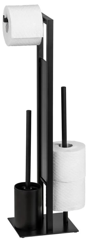 WENKO 23708100 - RIVALTA WC-kefe 18x70 cm fekete