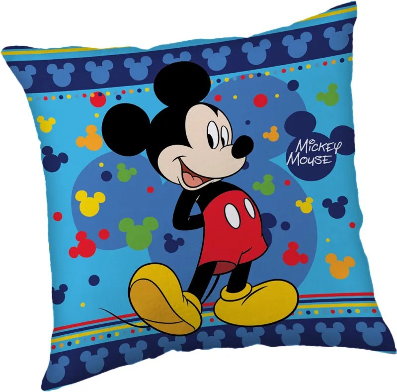 Disney Mickey Blue párna, díszpárna 40x40 cm