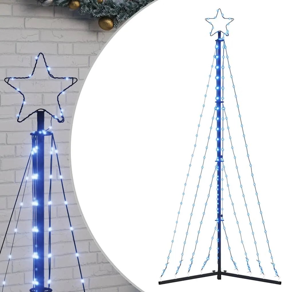 kék LED karácsonyfa 339 LED 187 cm