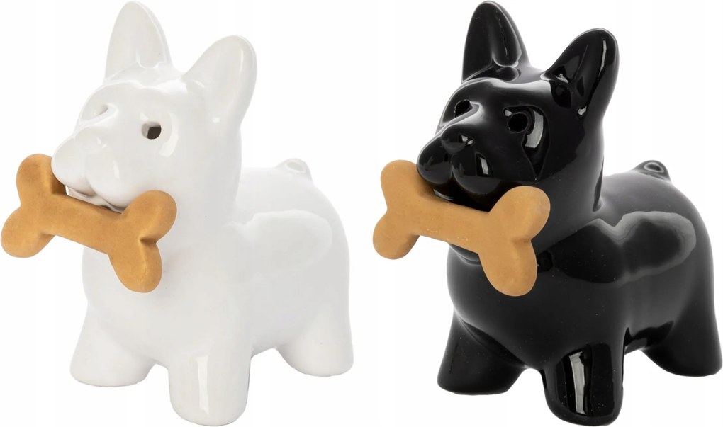Kerámia kutya alakú só- és borsszóró 2 db