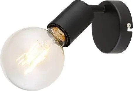 Rabalux beltéri fali lámpa e27 40w matt fekete lamar
