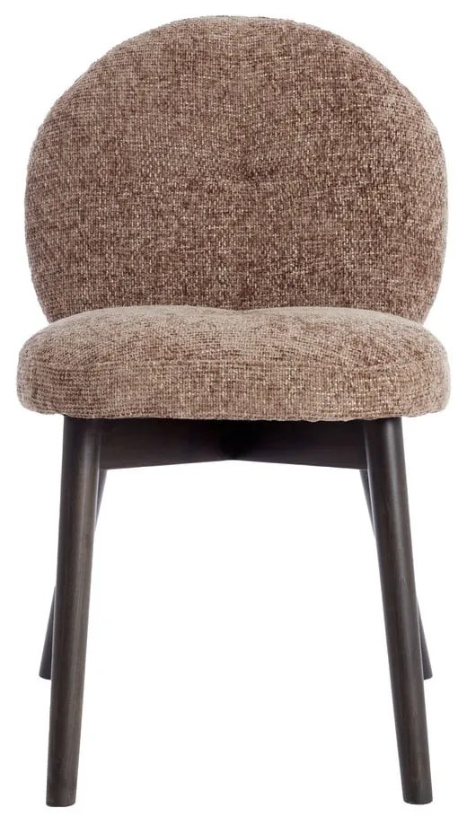 Barna kárpitozott étkezőfotel szett 2 db-os Sinosa – Light &amp; Living