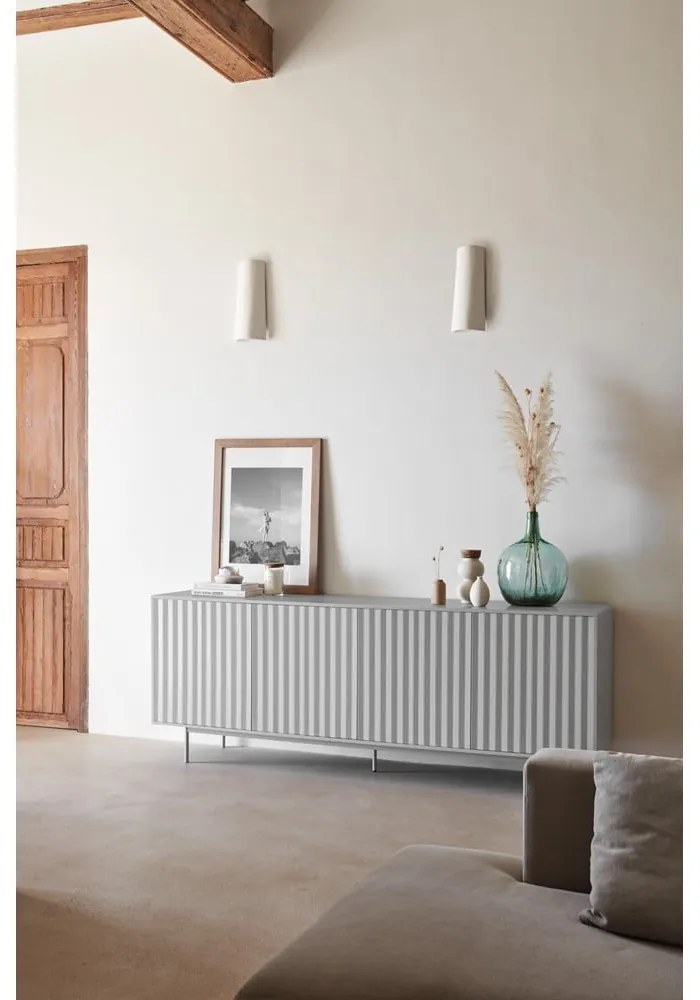 Szürke alacsony komód 211x80 cm Sierra – Teulat