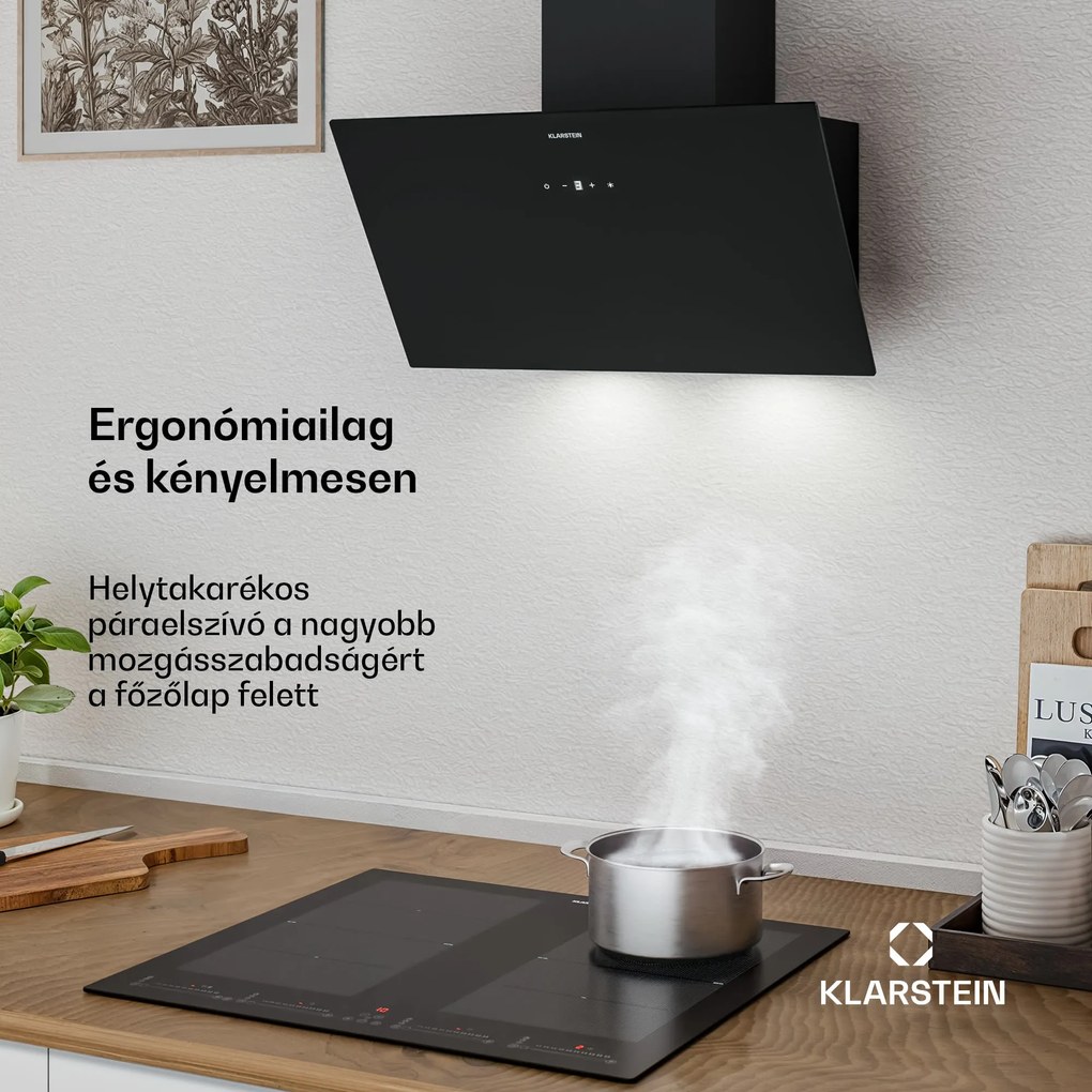 Klarstein Laurel ferde páraelszívó | elszívó és keringtető üzemmód | biztonsági üveg | 417m³/h | 60cm