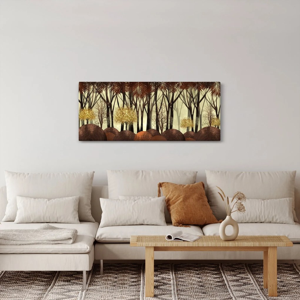 Kép - Dekoratív erdő (120x50 cm)