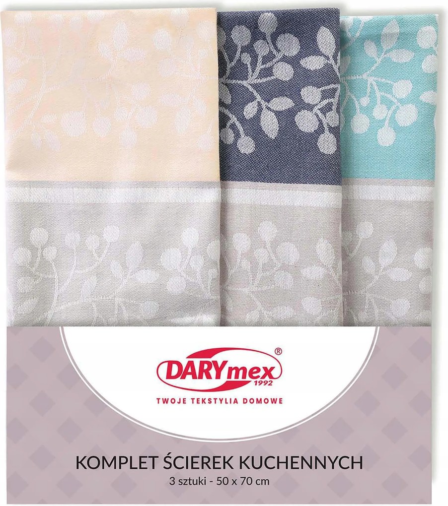 Pamut konyhai törlőkendő 50x70 konyhai szett Gyöngy mintás 3db