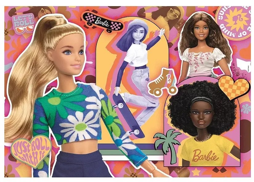Barbie Skateboard 104 db-os puzzle Clementoni