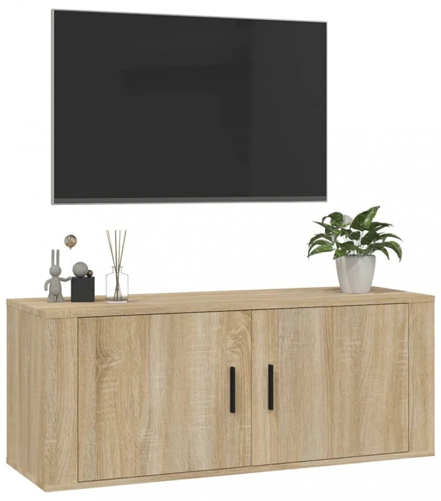 sonoma tölgy fali TV-szekrény 100x34,5x40 cm
