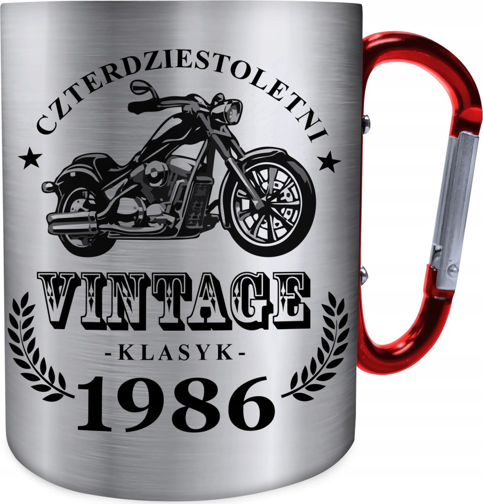 Fém Bögre 40 Éves Klasszikus 40. Születésnapra Vintage Motor Birthday Ajándék