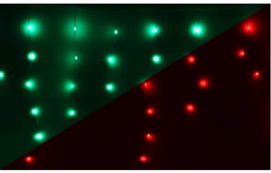 Icicle karácsonyi LED-lánc távirányítóval 172 LED, színes