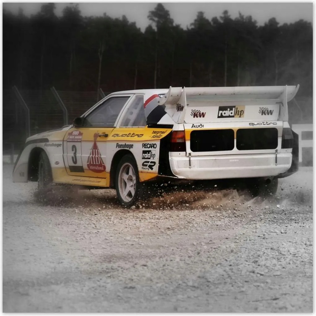 Poszterek 100x100 Audi Quattro Drift Por