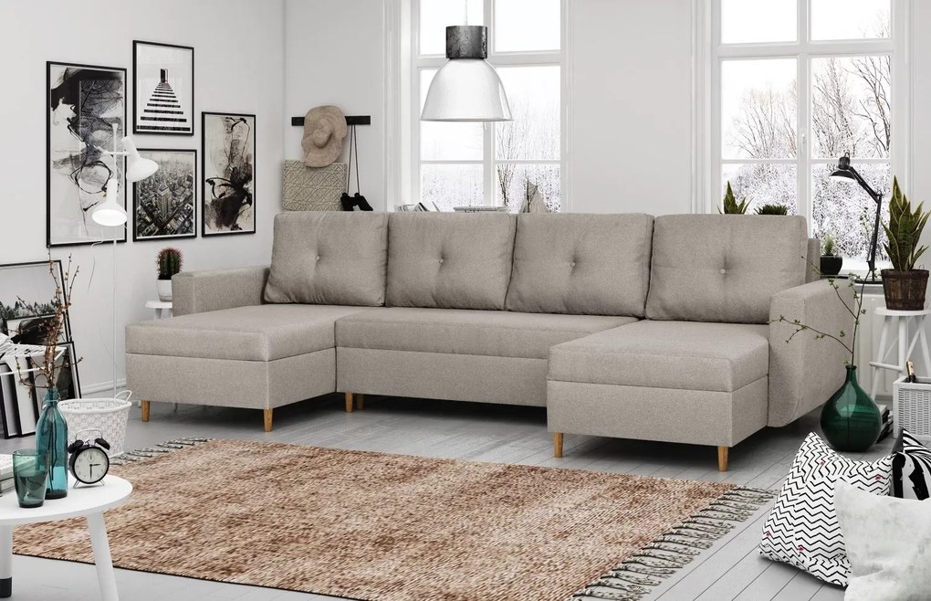 DORIS MAX Kinyitható sarokkanapé Menta