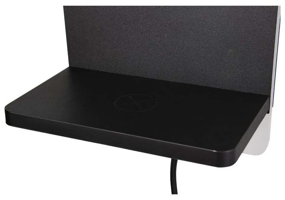 Matt fekete LED dimmelhető fali lámpa Fairfield – Trio