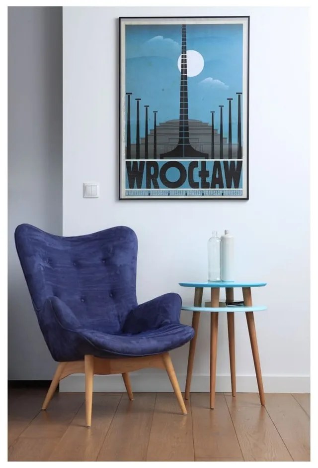 UFO világosszürke tárolóasztal, ⌀ 45 cm - Ragaba