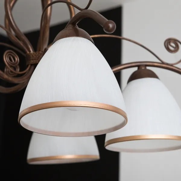 Csillár láncon RETRO II 5xE27/60W/230V